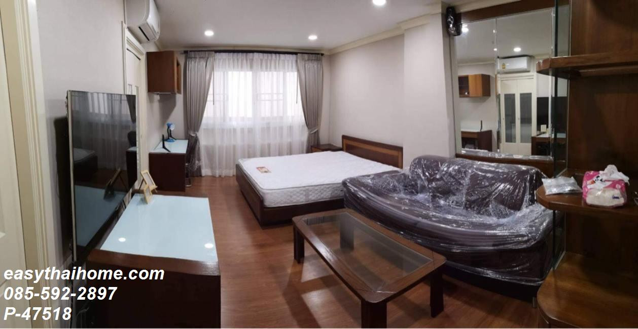 P-47518 Fully Furnished Studio with Bathtub & Washing Machine! Lumpini Suite Sukhumvit 41 5th Fl. Near BTS Phrom Phong Line@easythaihome 085-592-2897  – รูปที่ 3