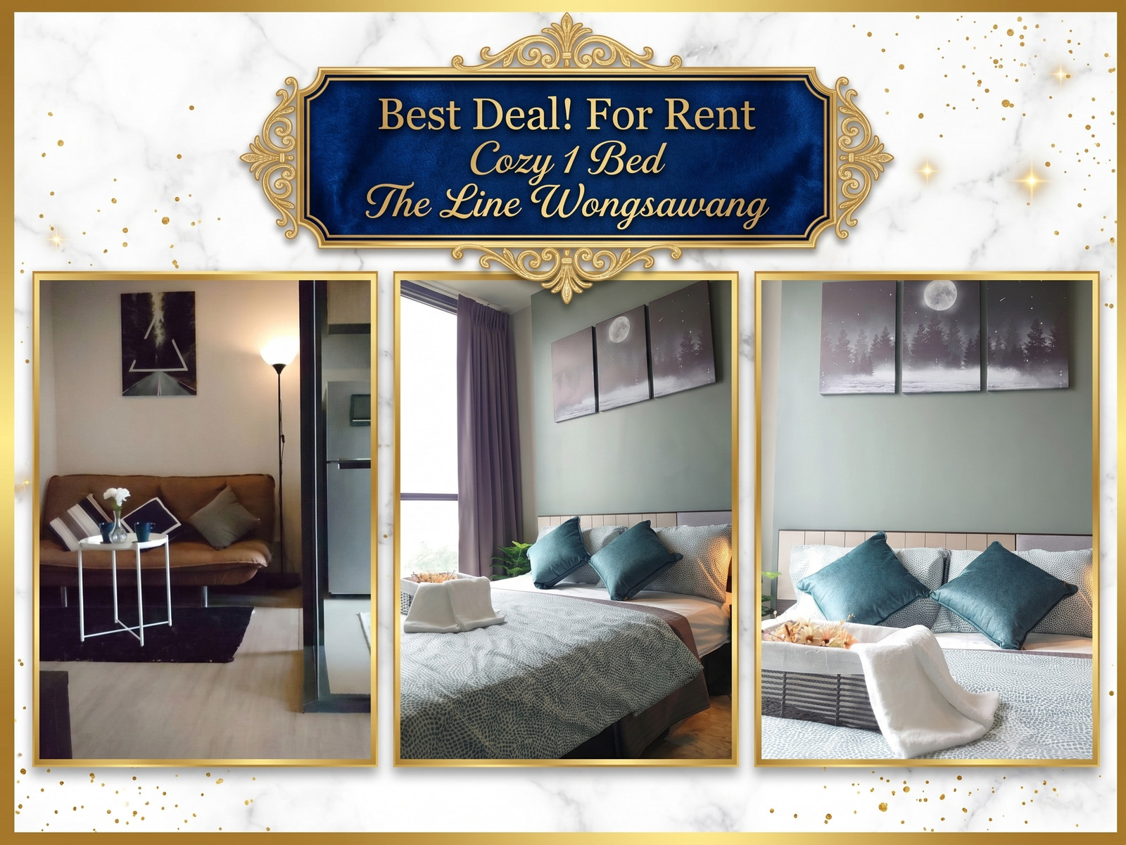 ✨Best Deal!! For Rent Cozy 1 Bed The Line Wongsawang✨ ✨Best Deal!! For Rent Cozy 1 Bed The Line Wongsawang✨