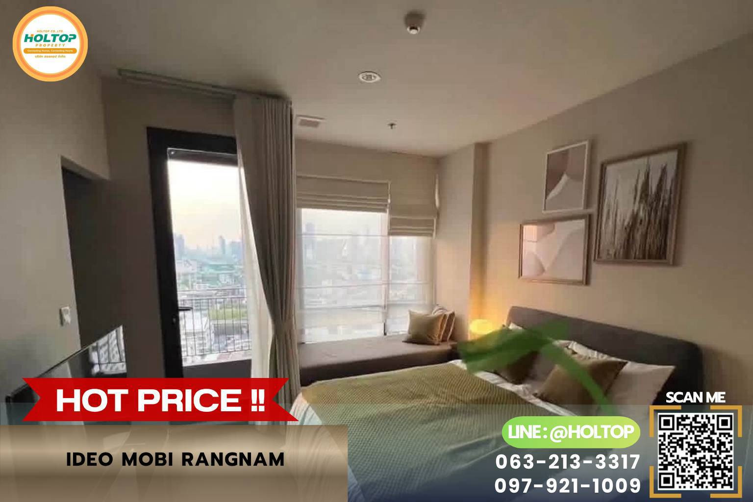 #L976🎉 170769 For Rent: Ideo Mobi RangNam Condo #L976🎉 170769 For Rent: Ideo Mobi RangNam Condo