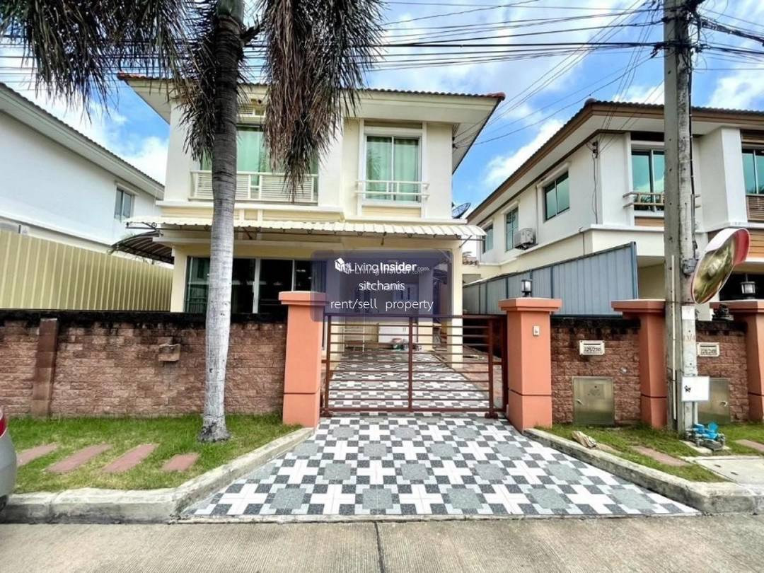 Single house for rent, Casa Ville Rama 2-2, Soi Wat Kamphaeng, near Central Rama 2, near the expressway.