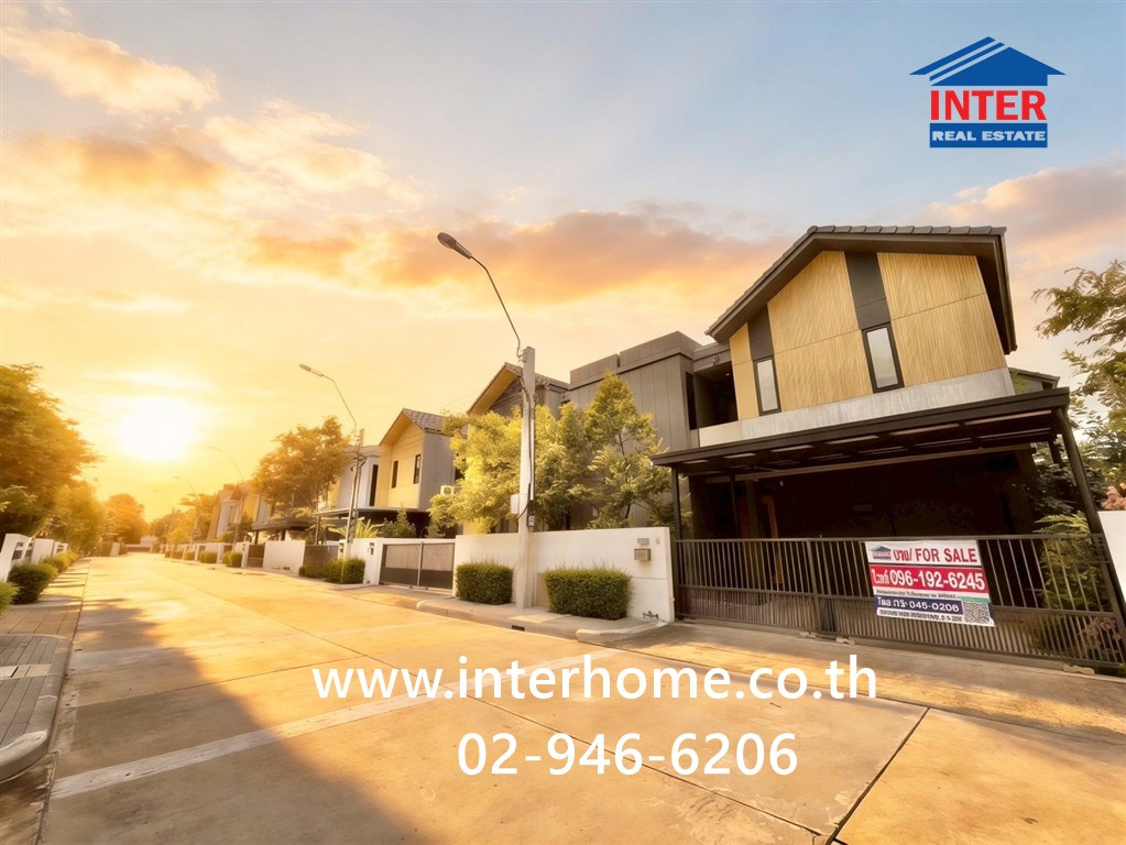Twin house, 2 floors, 44.5 sq m, Noble Gable Village, Watcharapol, near the Green Line MRT station. Saphan Mai Station Soi Permsin 21, Permsin Road, Sai Mai Road, Sai Mai District, Bangkok Twin house, 2 floors, 44.5 sq m, Noble Gable Village, Watcharapol, near the Green Line MRT station. Saphan Mai Station Soi Permsin 21, Permsin Road, Sai Mai Road, Sai Mai District, Bangkok