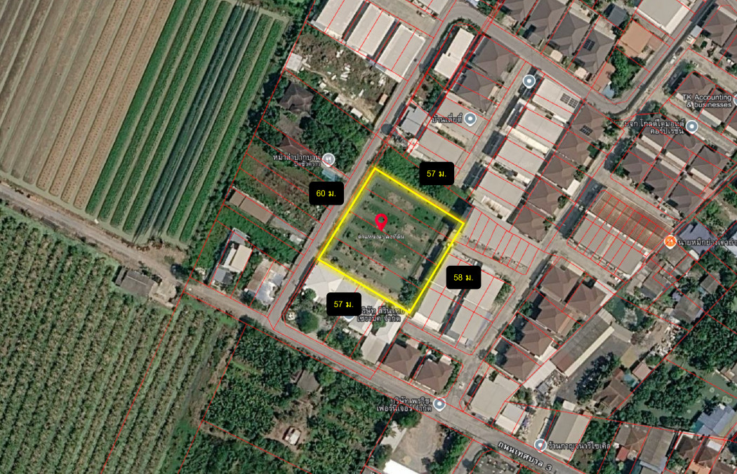 Land for sale near Thetsaban 3 Road, Krathum Baen Market, 2 rai – รูปที่ 2