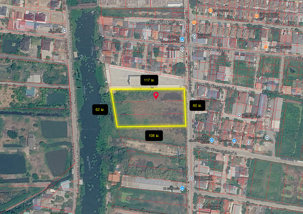 Land for sale in Nanthaka Parkville Village, Bang Pla Subdistrict, Bang Phli District, over 4 rai. – รูปที่ 2