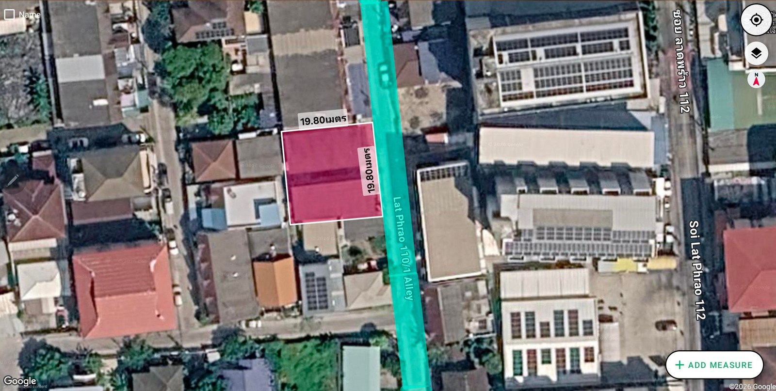 Land for sale, 99 sq m., Soi Lat Phrao 110, Lat Phrao Road, Wang Thonglang, Bang Kapi District, Bangkok. Land for sale, 99 sq m., Soi Lat Phrao 110, Lat Phrao Road, Wang Thonglang, Bang Kapi District, Bangkok.