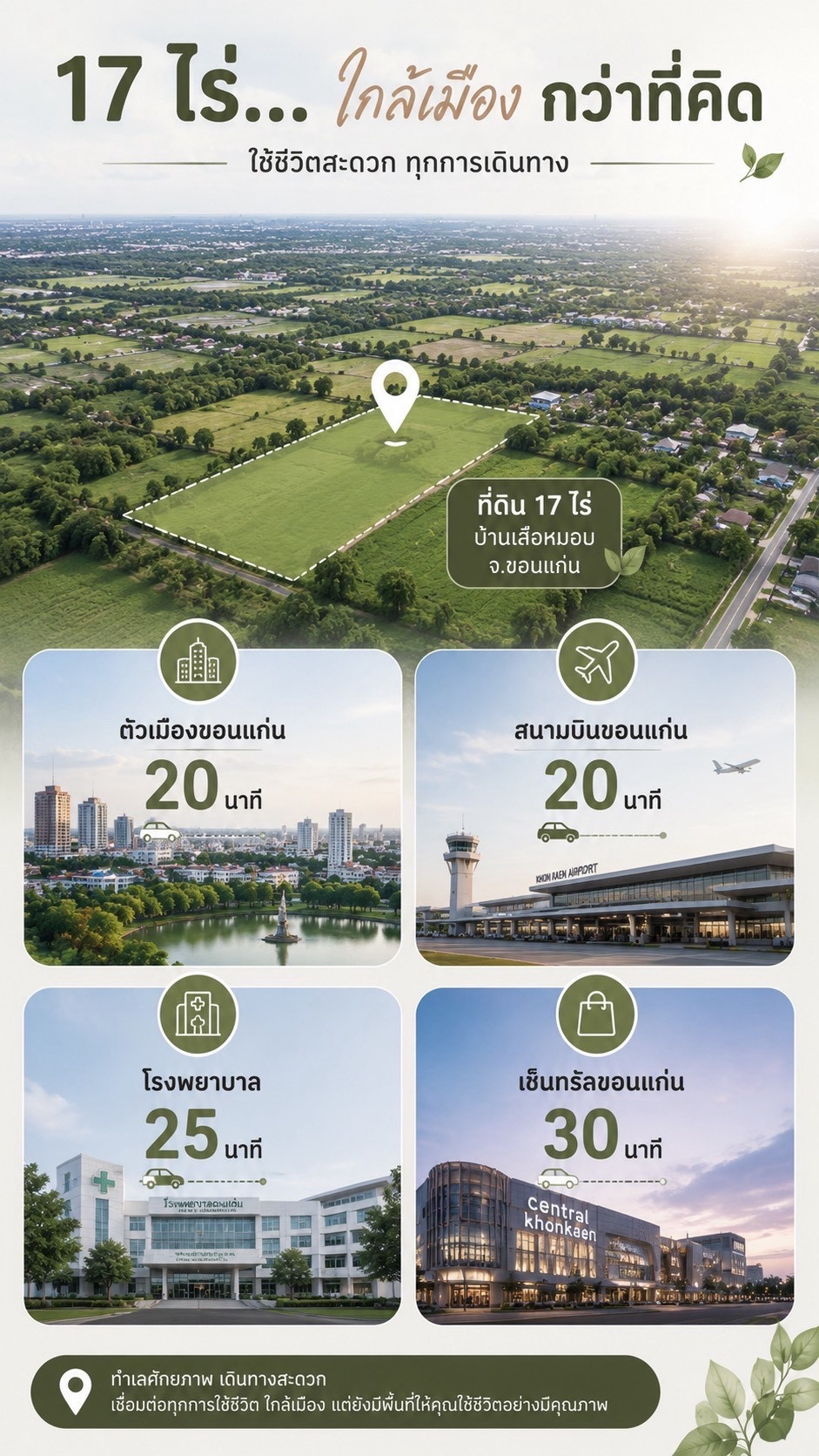 🔥ถูกสุดๆ..ถูกกว่านี้ไม่มีอีกแล้ว🔥 🗺️ขายด่วน‼️ ที่ดินสวย 17 ไร่ 📍บ้านดอนหัน จ.ขอนแก่น