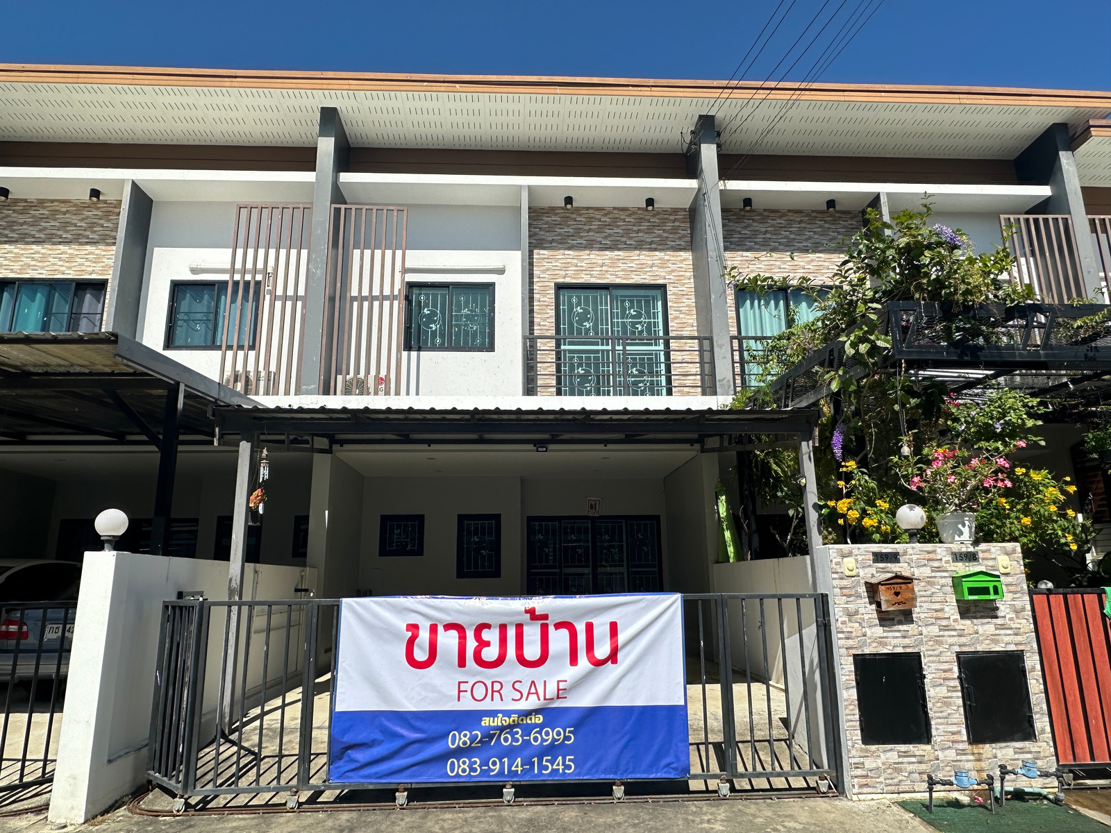 Townhome for sale, 26 sq m, large house, B Home Village, San Klang, Chiang Mai,  sells it himself.