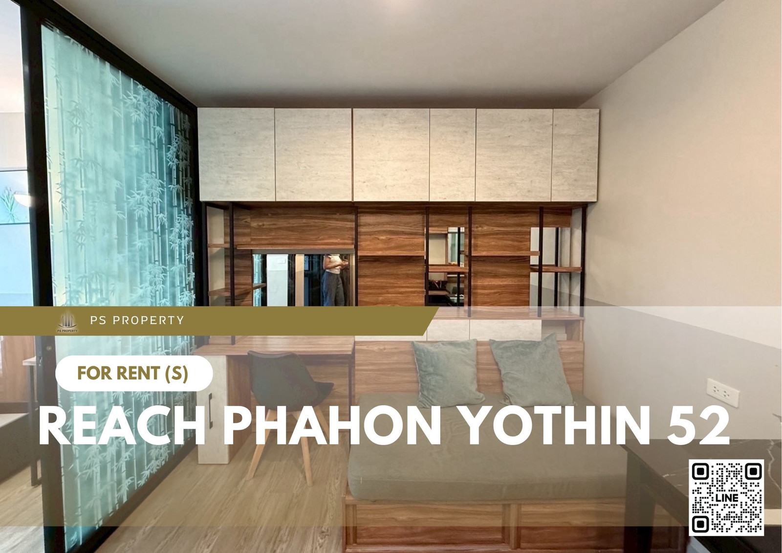 For Rent ✨ REACH Phahon Yothin 52 ✨ Near BTS Saphan Mai – Fully furnished and equipped with all appliances.
