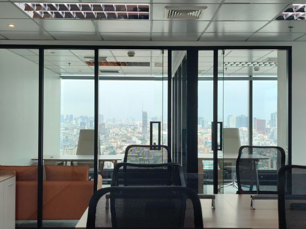 ✅Service office Office for rent, Rama 9, Sky9 Center Rama 9 Building (SKYY9 Center Rama9 Office Building), area size 40 - 112.5 sq m. Rental price starts at 1,100 baht/sq m. Fully Furnished, fully furnished, near MRT Rama 9, Rama 9 area, Huai.