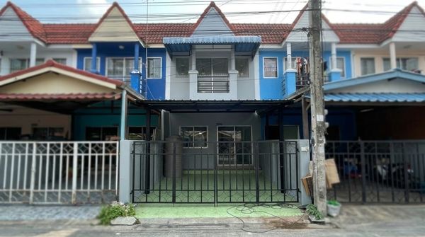 CY0201086 - Urgent sale! 2-story townhouse, Chutima Village, Phase 5, Soi Mangkorn-Nakdee (15.4 sq m.), good condition, fully renovated, ready to move in, near the market and Phraeksa Subdistrict Administrative Organization.