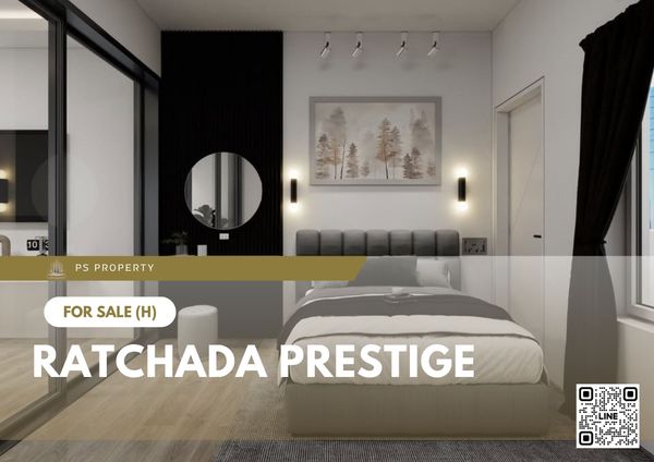 Urgent Sale ✨ Ratchada Prestige ✨ Fully furnished and equipped with appliances; near MRT Sutthisan.
