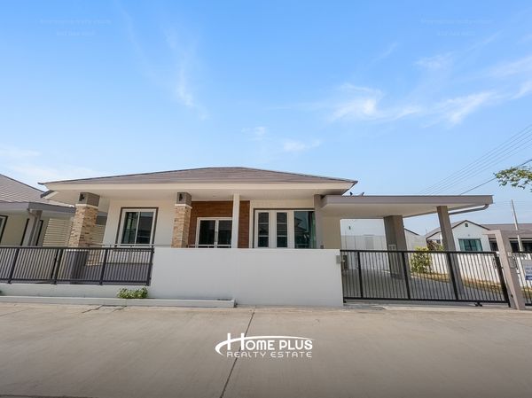 🏡 Single-storey detached house for sale, modern style, corner unit, Thippirom Project, Tha Pho Subdistrict, Mueang Phitsanulok District.