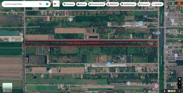 Land for sale, 39 rai 63 sq m, Khlong 12, Nong Suea, Pathum Thani, pink area, next to the road on 4 sides, suitable for investment.