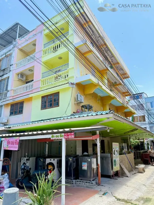 ขายอาคารพาณิชย์ 4.5 ชั้น ทำเลทองซอยเวลคัมจอมเทียน พัทยา