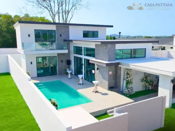 New Modern Loft 2-Storey Pool Villas for Sale at Layan Chak Nok Pattaya