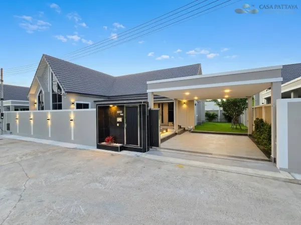 ขาย พูลวิลล่าหรู 1 ชั้น ดีไซน์สไตล์นอร์ดิกสมัยใหม่ Nordic Park Pool Villas Pattaya