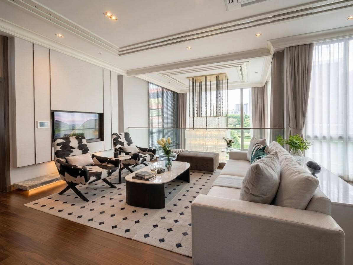 Grand Bangkok Boulevard Yard Bangna, 3-storey luxury detached house, new series from SC Asset, land area 131.6 square meters, usable area 776 square meters, 5 bedrooms, 6 bathrooms, 3 large living areas, 1 living room / 1 dining room / 1 kitchen / 1 large Grand Bangkok Boulevard Yard Bangna, 3-storey luxury detached house, new series from SC Asset, land area 131.6 square meters, usable area 776 square meters, 5 bedrooms, 6 bathrooms, 3 large living areas, 1 living room / 1 dining room / 1 kitchen / 1 large