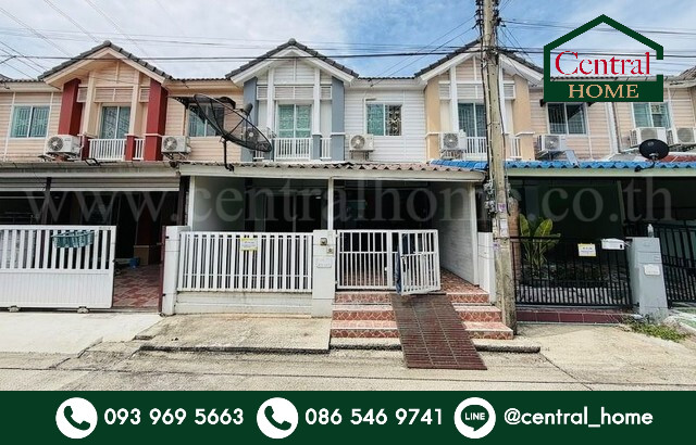 Townhome Pruksa Ville 40 Don Mueang - Local Road, beautiful house, ready to move in.
