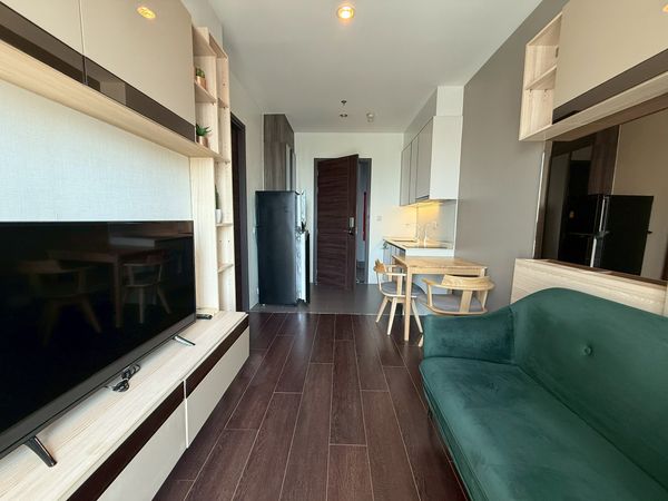 For rent, C Ekkamai, 1 bedroom, 1 bathroom, beautifully decorated room, 16th floor, unblocked view (1612)