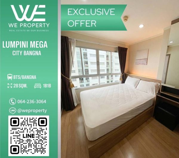 Built-in decorated room Best price in the project!!⭐Lumpini Mega City Bangna (Lumpini Mega City Bangna)