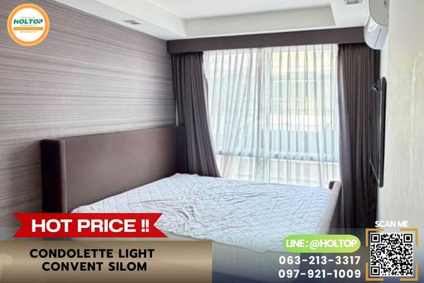 #R10577 🎉 180769 Condo for rent Condolette Light Convent Silom.