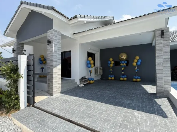 ขายบ้านเดี่ยวสไตล์โมเดิร์นพร้อมสระส่วนตัว 3 ห้องนอน ทำเลทอง ซ.พรประภานิมิตร 15 พัทยา