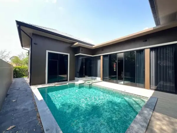 บ้านให้เช่าพร้อมสระว่ายน้ำส่วนตัวในห้วยใหญ่