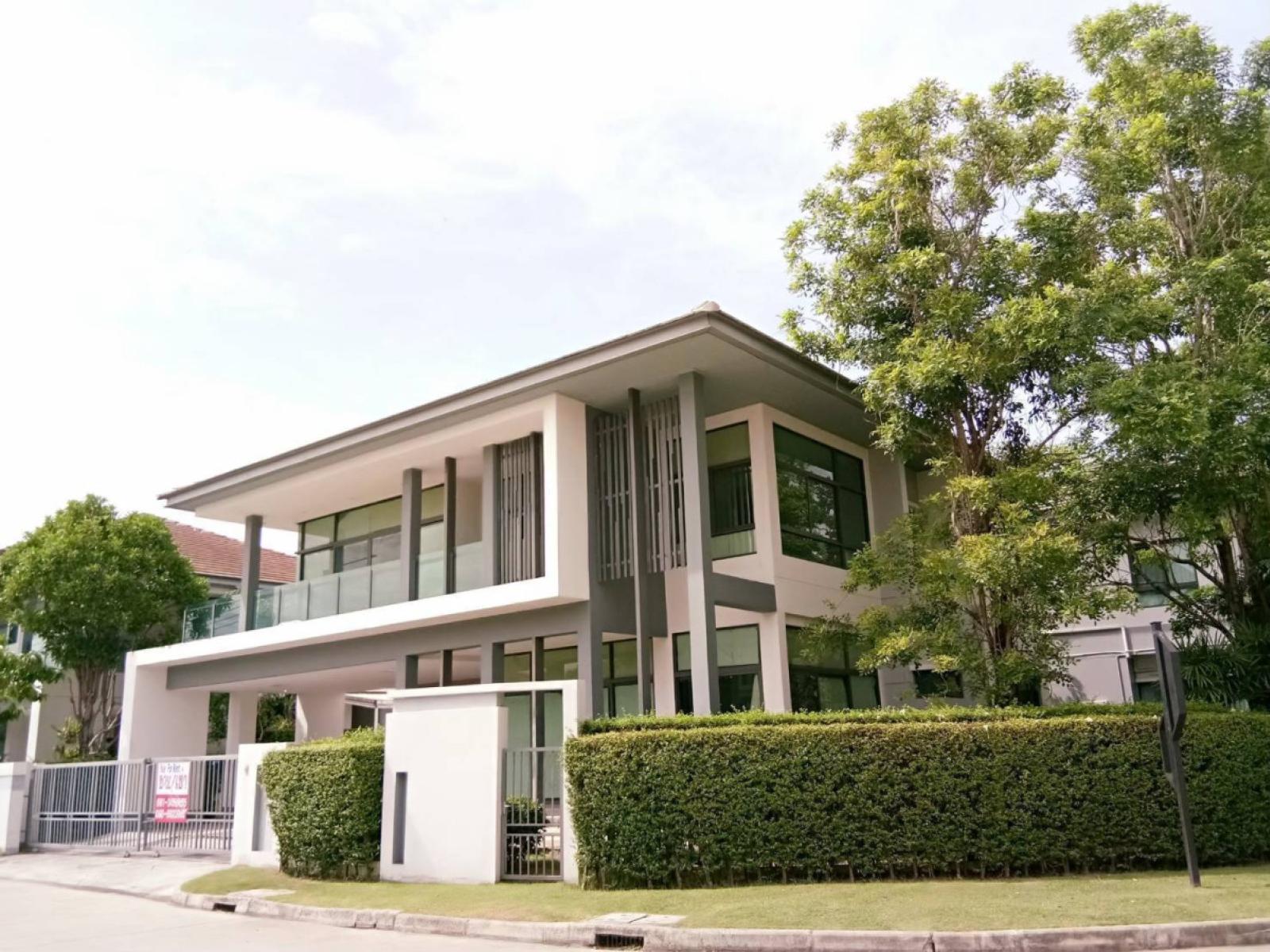 For Sale House , Setthasiri Srinakarin - Rama 9 , nice view , corner unit , wide frontage , MRT-Lam Sali , Hua Mak , Bang Kapi , Bangkok , CX-165000
