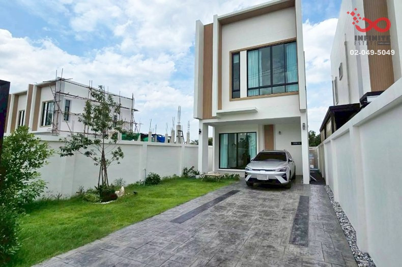 2-storey detached house for sale, 38 sq m, Baan Saen Rak, Suwinthawong 22/1, Minburi, new house, first hand, can move in immediately. 2-storey detached house for sale, 38 sq m, Baan Saen Rak, Suwinthawong 22/1, Minburi, new house, first hand, can move in immediately.