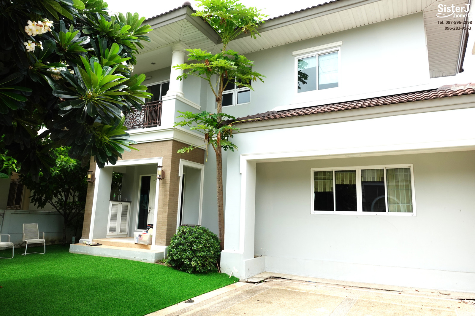 Single house The Grand Rama 2 (Park Ville zone) 67.5 sq m, 250 sq m, built-in, ready to move in.