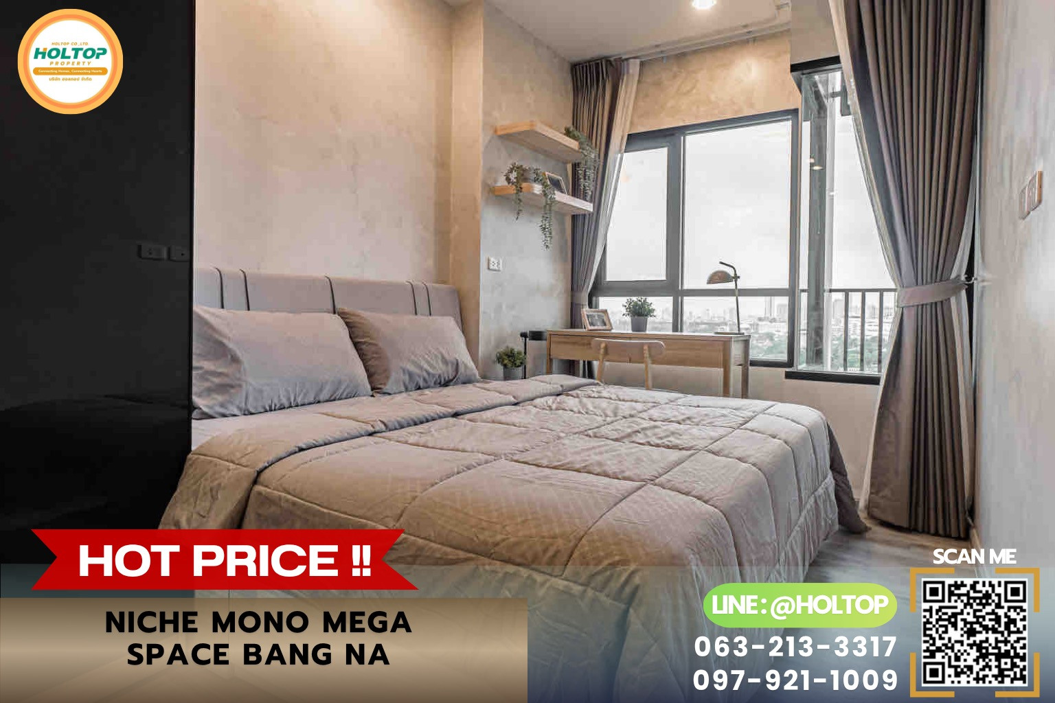 #R10640 🎉 210769 Condo for rent Niche MONO Mega Space Bang Na.