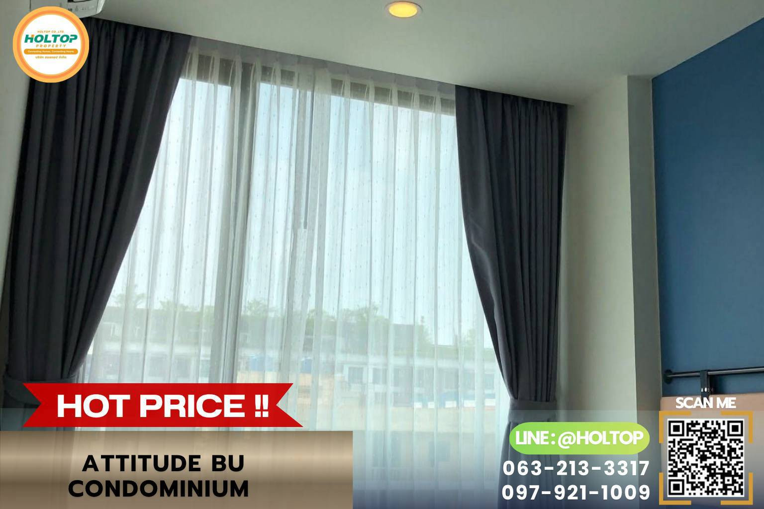  #L1005🎉 200769 For Rent Condo ATTITUDE BU CONDOMINIUM (Rangsit)