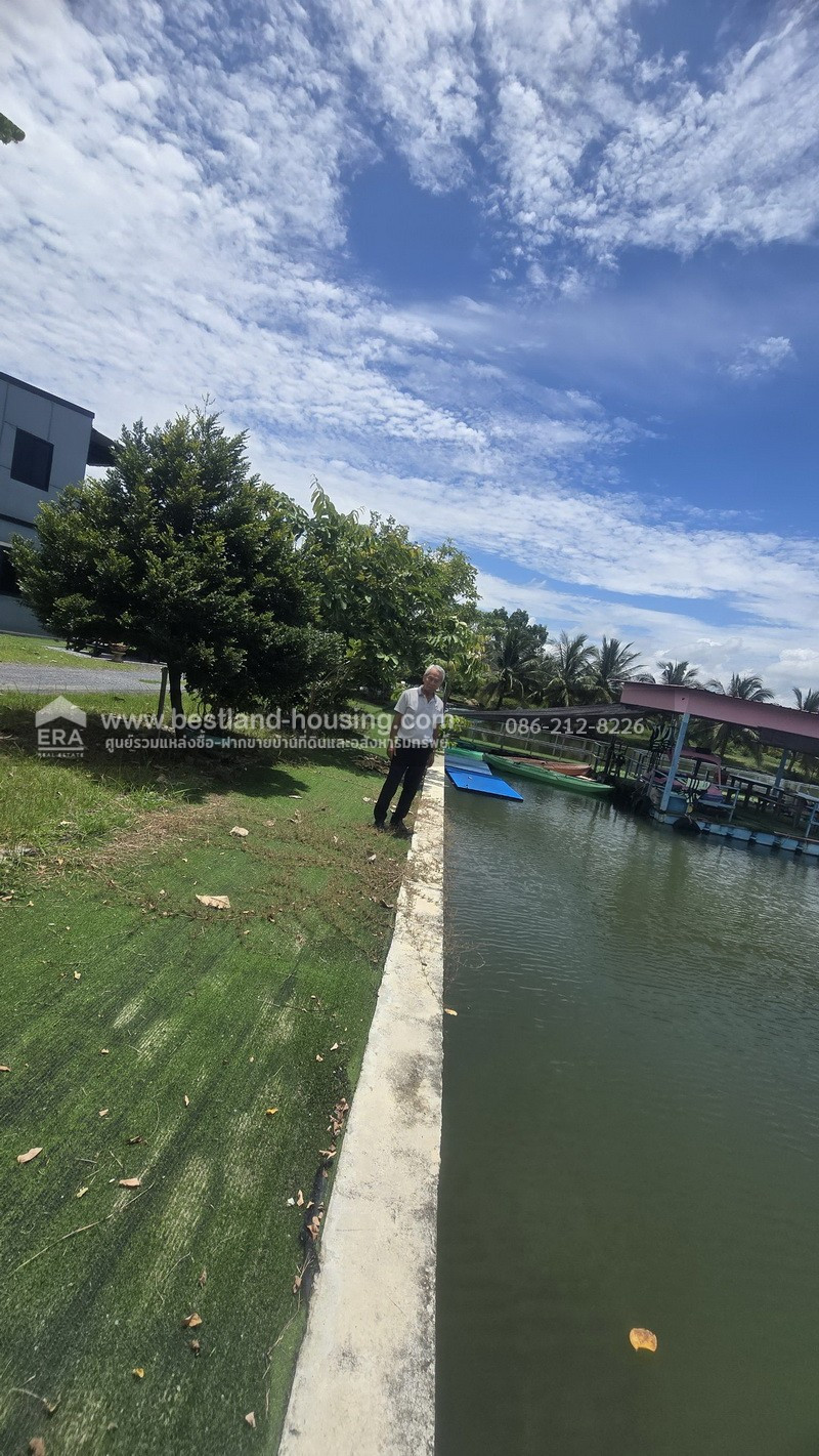ขายรีสอร์ททำเลดี อำเภอบ้านแพ้ว จังหวัดสมุทรสาคร บรรยากาศร่มรื่น มีต้นมะพร้าวล้อมรอบ เหมาะสำหรับทำธุรกิจรีสอร์ท ร้านอาหาร คาเฟ่ จัดงานเลี้ยง สัมมนา และกิจกรรมท่องเที่ยว – รูปที่ 3