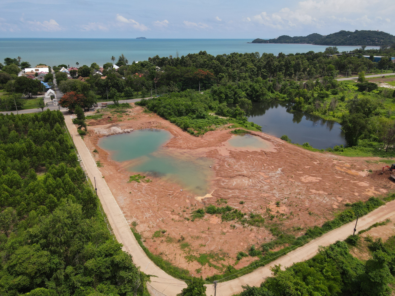 Selling the whole plot of land or dividing it into sales of already filled land, next to the main road, near Laem Mae Phim. Only 250m from the sea – รูปที่ 4