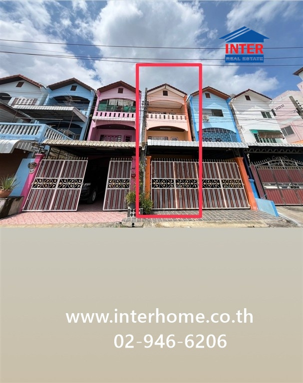 Townhouse, 3 floors, 32.4 sq m, Chok Sam Ang Village (Wat Saladaeng), Phutthamonthon Sai 3 Road, Bang Waek Road, Phasi Charoen District, Bangkok.