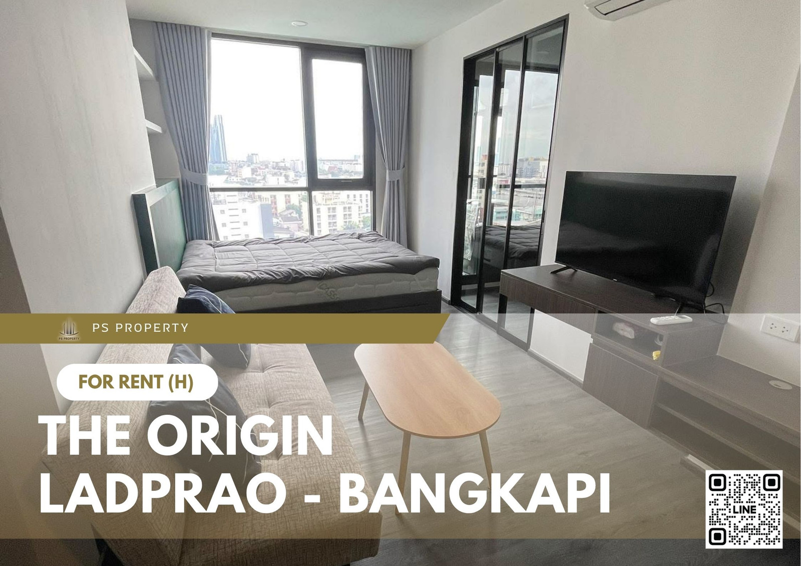 ให้เช่า ✨ THE ORIGIN LADPRAO - BANGKAPI ✨ เฟอร์นิเจอร์ และ เครื่องใช้ไฟฟ้าครบ ใกล้รถไฟฟ้าเพียง 3 นาที