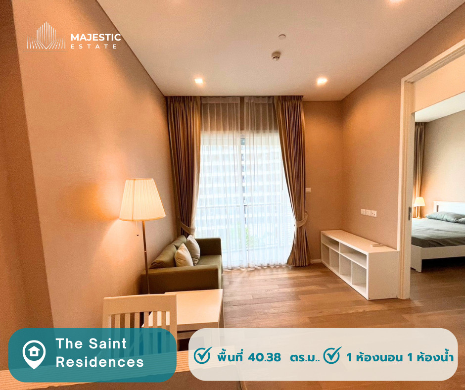 For Sale: The Saint Residences, 11th Floor with Open View, Near BTS/MRT (Ha Yaek Lat Phrao), Only 3.99M THB