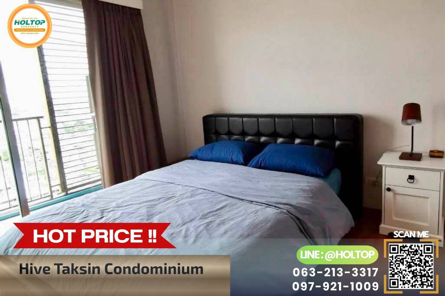 #L1029🎉 210769 Condo for Rent: Hive Taksin Condominium #L1029🎉 210769 Condo for Rent: Hive Taksin Condominium