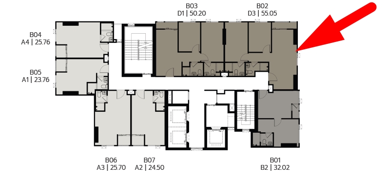 🔥 , 2bedroom | Foreign Quota | Corner unit at COBE Ratchada–Rama 9