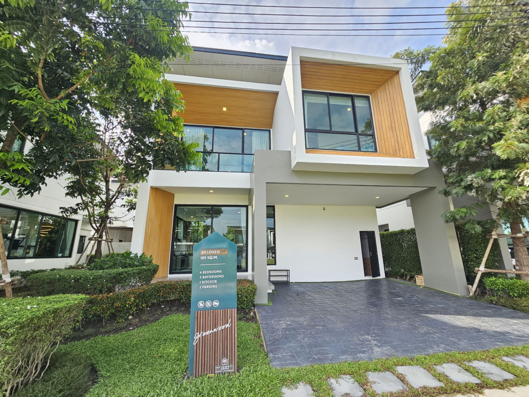 ขายบ้านเดี่ยว 2 ชั้น โครงการอีเธอร์นิตี กรีนวู้ด รังสิต-วงแหวน แถมเฟอร์ ใกล้มาร์เก็ตวิลเลจ รังสิต ขนาด 53 ตรว