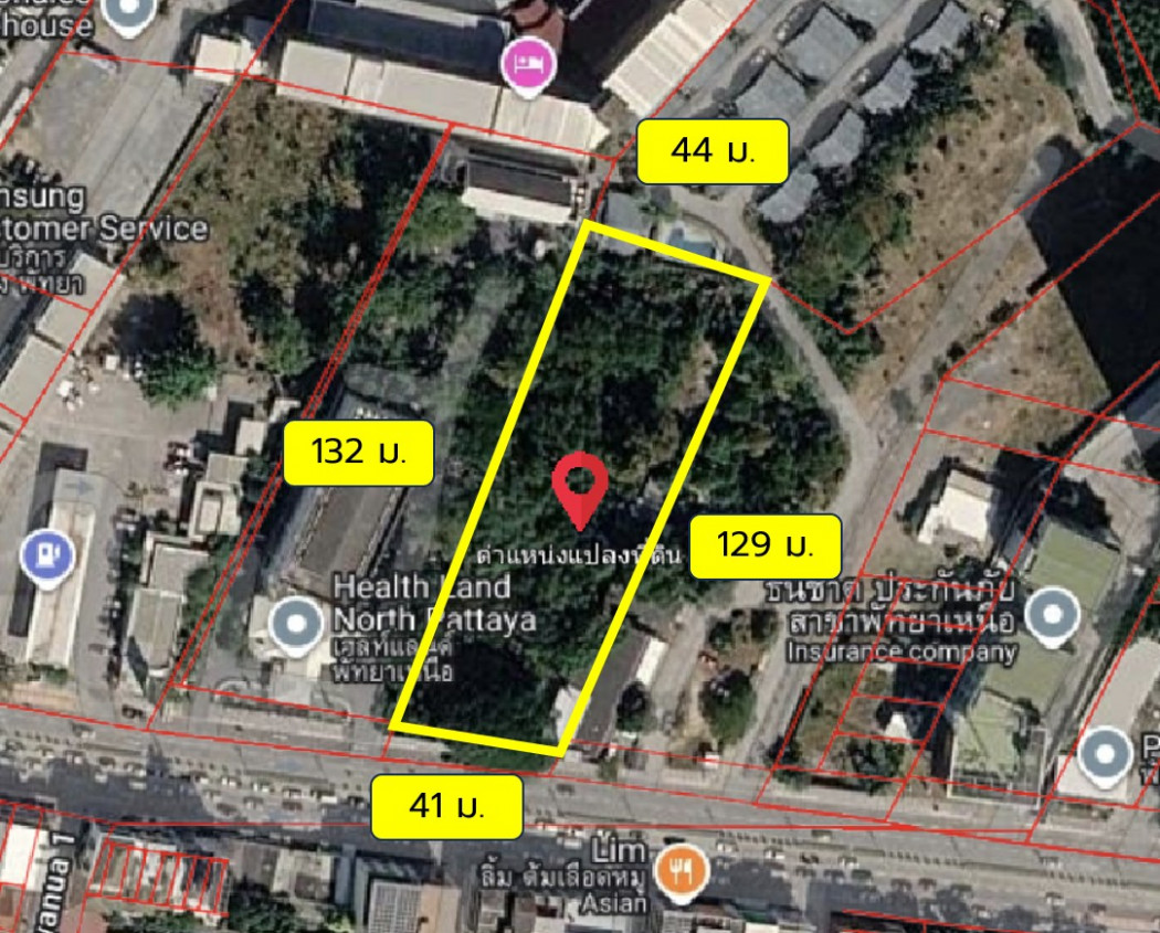 ขาย ที่ดิน ทำเลดีมาก ริมถนนพัทยาเหนือ 3 ไร่ 25.8 ตรว เหมาะทำการค้า คอนโด โรงแรม DD – รูปที่ 3