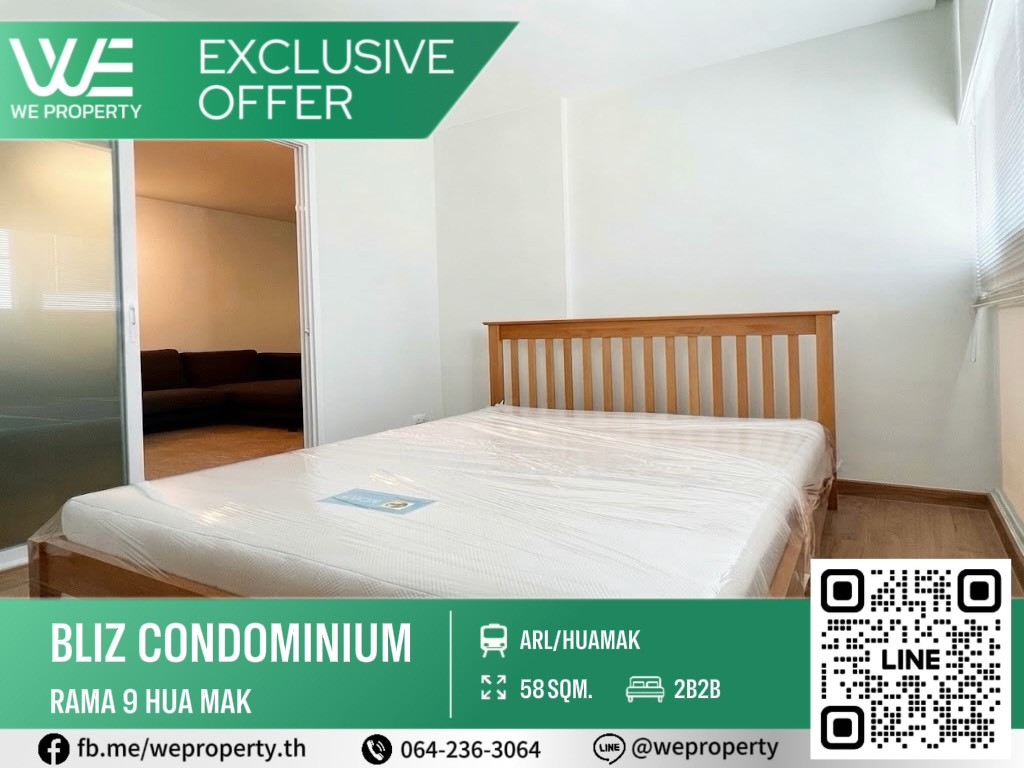 Big room, fully furnished, good price!⭐️Bliz Condominium Rama 9 - Hua Mak(Bliz Condominium Rama 9 - Hua Mak) Big room, fully furnished, good price!⭐️Bliz Condominium Rama 9 - Hua Mak(Bliz Condominium Rama 9 - Hua Mak)