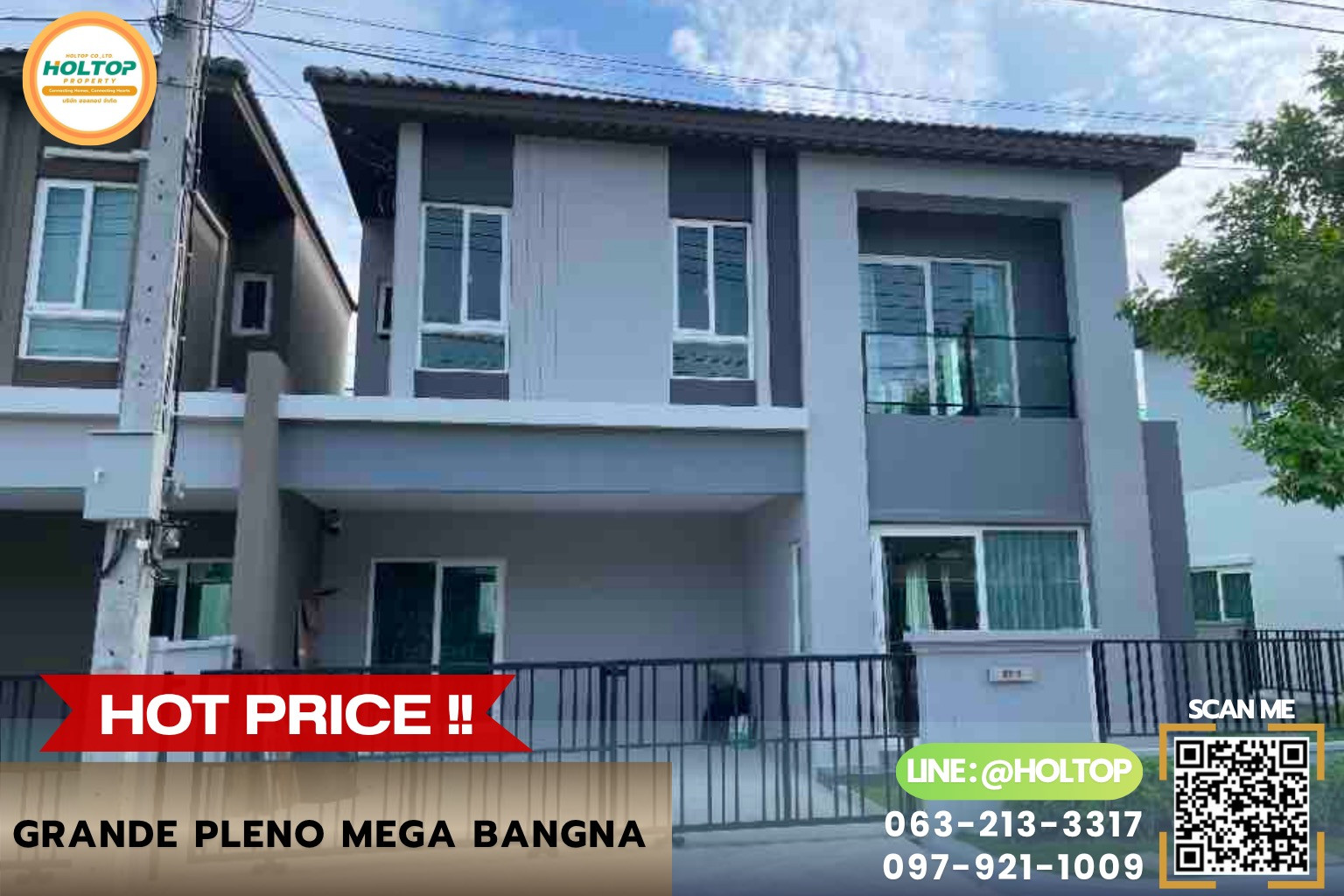 #R10638 🎉 210769 House for rent Grande Pleno Mega Bangna. #R10638 🎉 210769 House for rent Grande Pleno Mega Bangna.