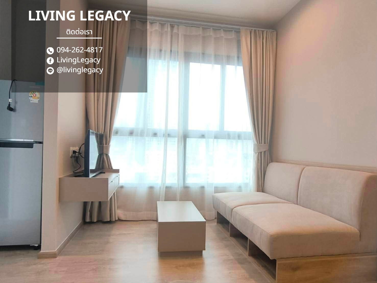 TIIN0M เช่าด่วน! The Tree Hua Mak Interchange 26 ตร.ม. | ชั้น 12 | 1 นอน 1 น้ำ | 14,000 บาท/เดือน | LINE: @livinglegacy – รูปที่ 4