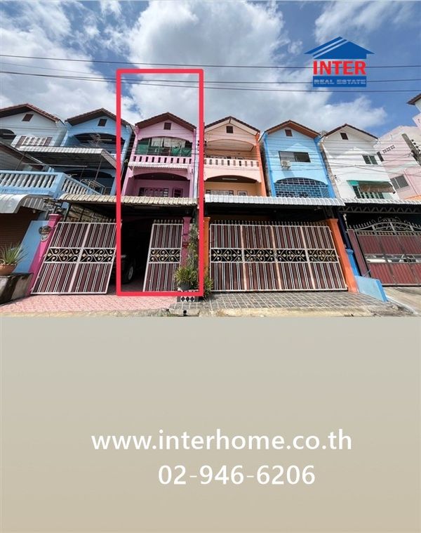Townhouse, 3 floors, 32.2 sq m, Chok Sam Ang Village (Wat Saladaeng), Phutthamonthon Sai 3 Road, Bang Waek Road, Phasi Charoen District, Bangkok.