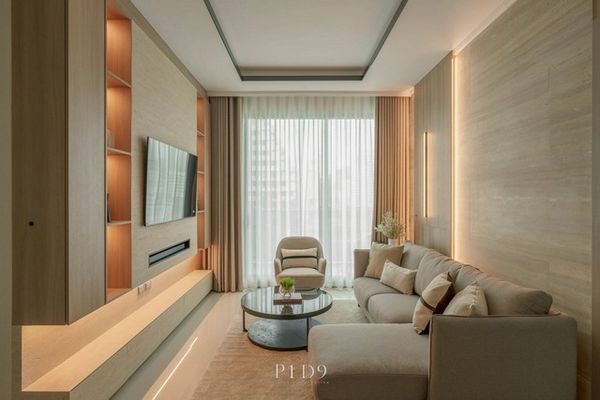 Condo for rent, Supalai oriental sukumvit 39, 9th floor, size 72.5 sq m, new room, just finished decorating.