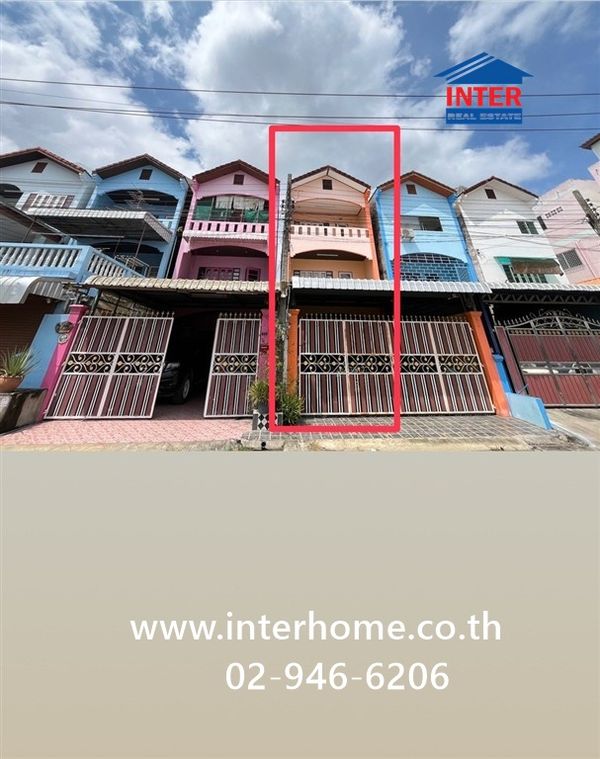 ทาวน์เฮ้าส์ 3 ชั้น 32.4 ตร.ว. หมู่บ้านโชคสำอางค์ (วัดศาลาแดง) ถนนพุทธมณฑลสาย3 ถนนบางแวก เขตภาษีเจริญ กรุงเทพมหานคร