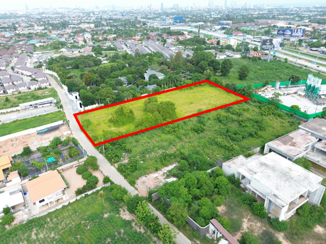 Land for sale, PMC Home Soi 3, Pattaya, 5 rai. Suitable for a housing development project DD