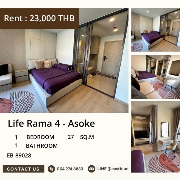 20/07/2026, 🏙️ Luxe 1BR at Life Rama 4 - Prime Asoke Location

💯 Only 25k/Month - Walk to BTS & Top Amenities! 0642748883