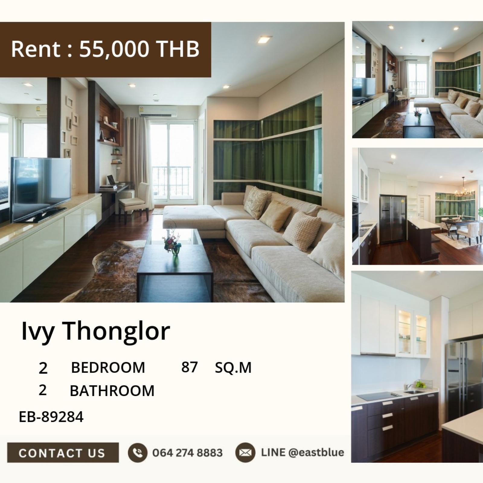 19/08/2026, 🌴 Oasis of Elegance at Ivy Thonglor! 🌴
2 Bed, 2 Bath Condo - 87 sqm - 55,000 THB/month 0642748883 19/08/2026, 🌴 Oasis of Elegance at Ivy Thonglor! 🌴
2 Bed, 2 Bath Condo - 87 sqm - 55,000 THB/month 0642748883