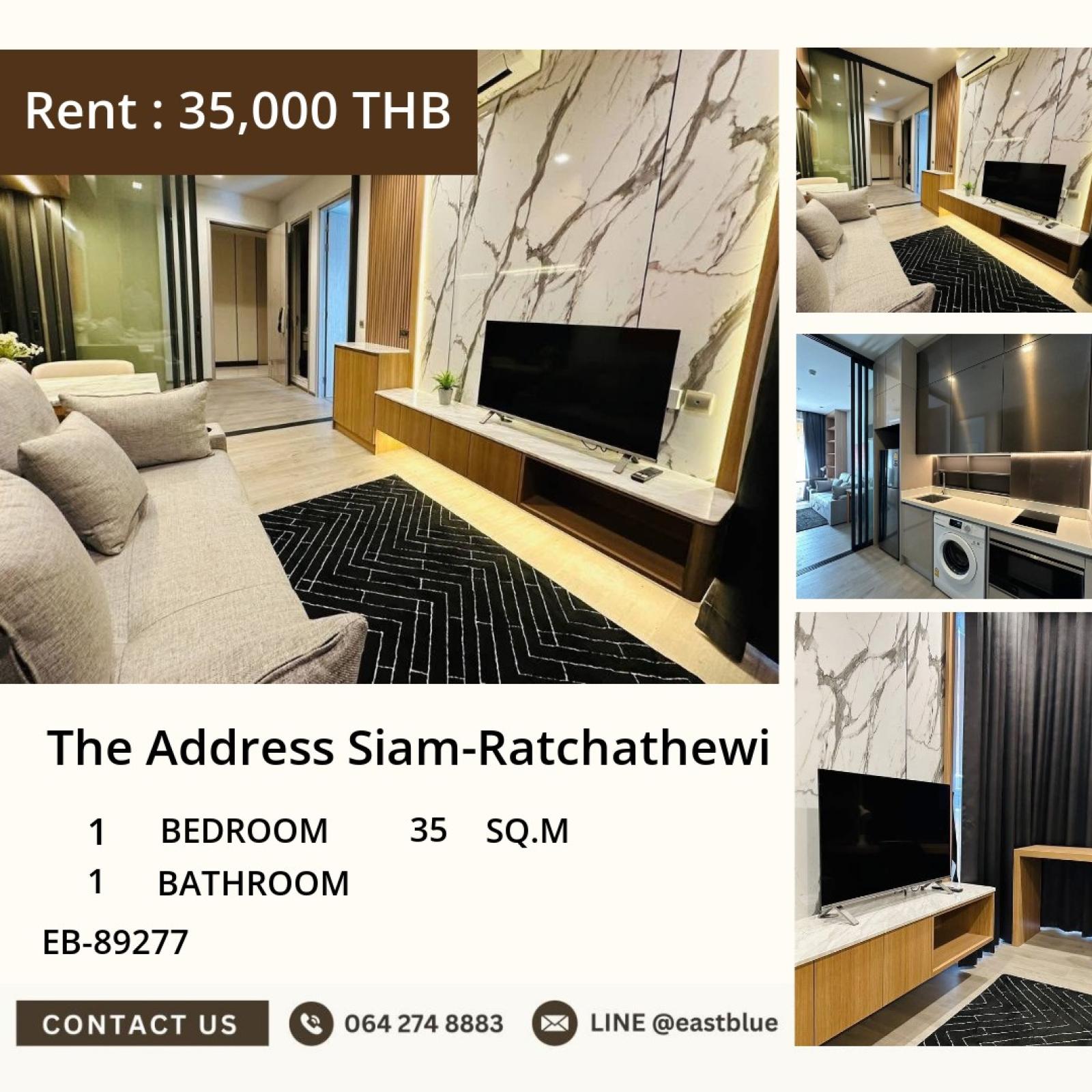 19/08/2026, 🏢 Chic Condo, Prime Ratchathewi Location - 35 sqm, 1 Bed, 35K THB/mo 0642748883 19/08/2026, 🏢 Chic Condo, Prime Ratchathewi Location - 35 sqm, 1 Bed, 35K THB/mo 0642748883